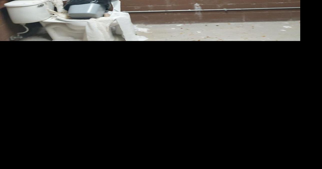 Police investigate damage to restroom facility at Tilton lake Courts