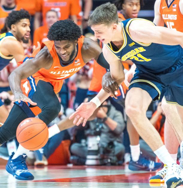 Live Illini Knock Off No 5 Michigan Sports News Gazette Com