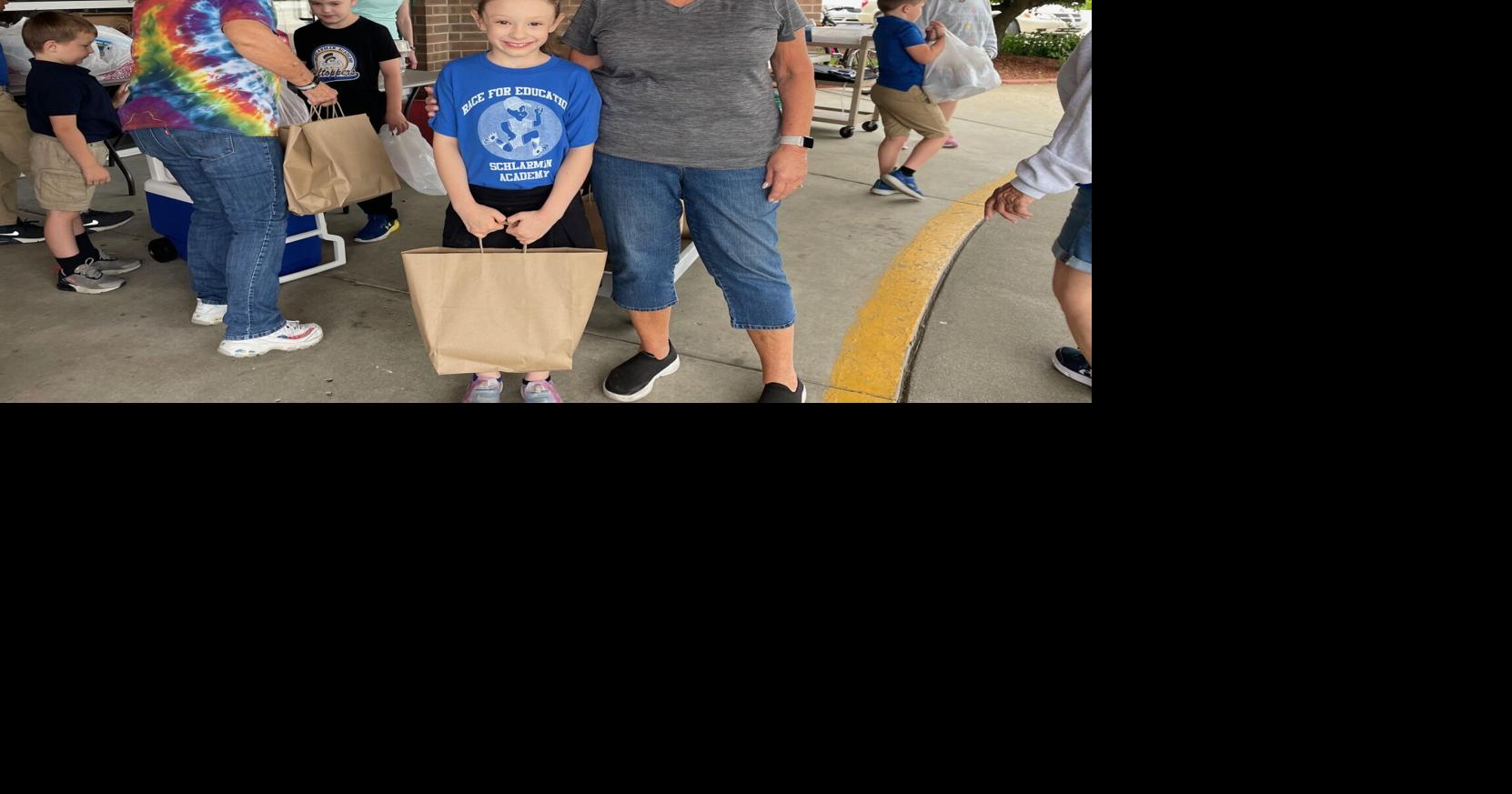 Schlarman and Holy Family students meet in person for the first time as pen pals
