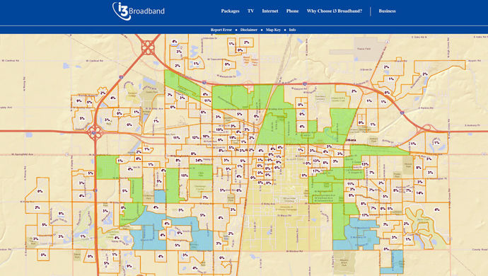 I3 Broadband Coverage Map I3 Broadband Map.jpg | | News-Gazette.com