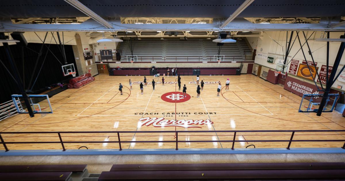 After years of issues Champaign Central #39 s Combes Gym gets a new court After years of issues Champaign Central #39 s Combes Gym gets a new court