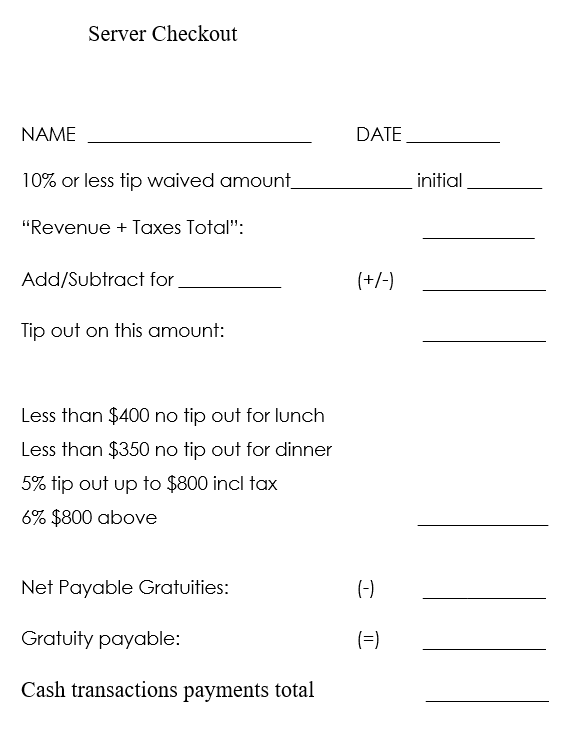 Tip Out Sample Ko Fusion confusion: Restaurant says accusers don't understand tip ...