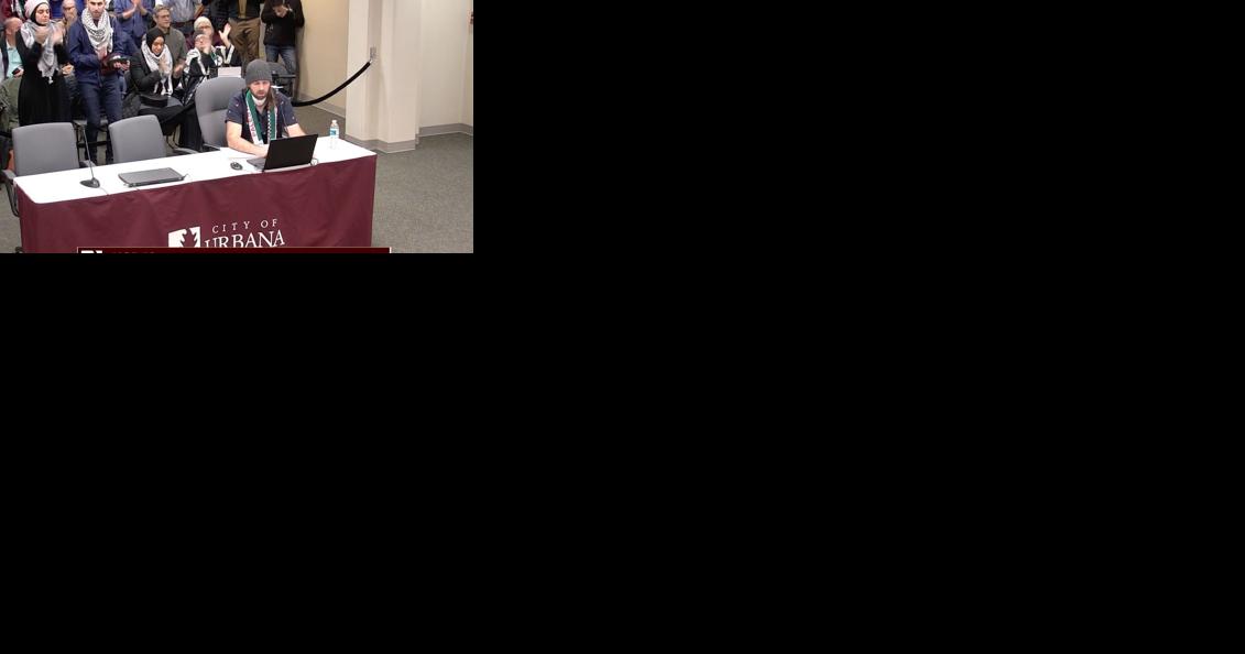 After mayor requests its removal from agenda, Gaza ceasefire debate dominates Urbana city council meeting - Vimarsana News