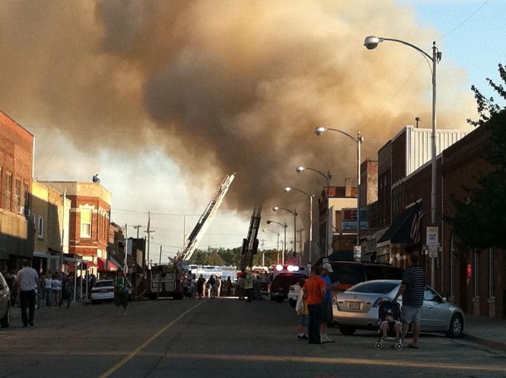 Fire in downtown Villa Grove News