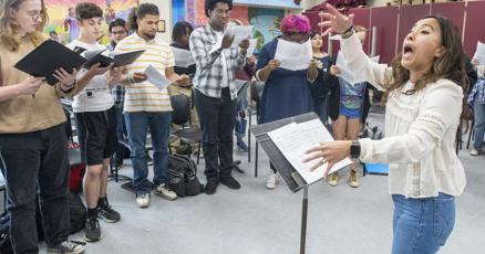 Urbana High choir sings for its Disney trip Urbana High choir sings for its Disney trip