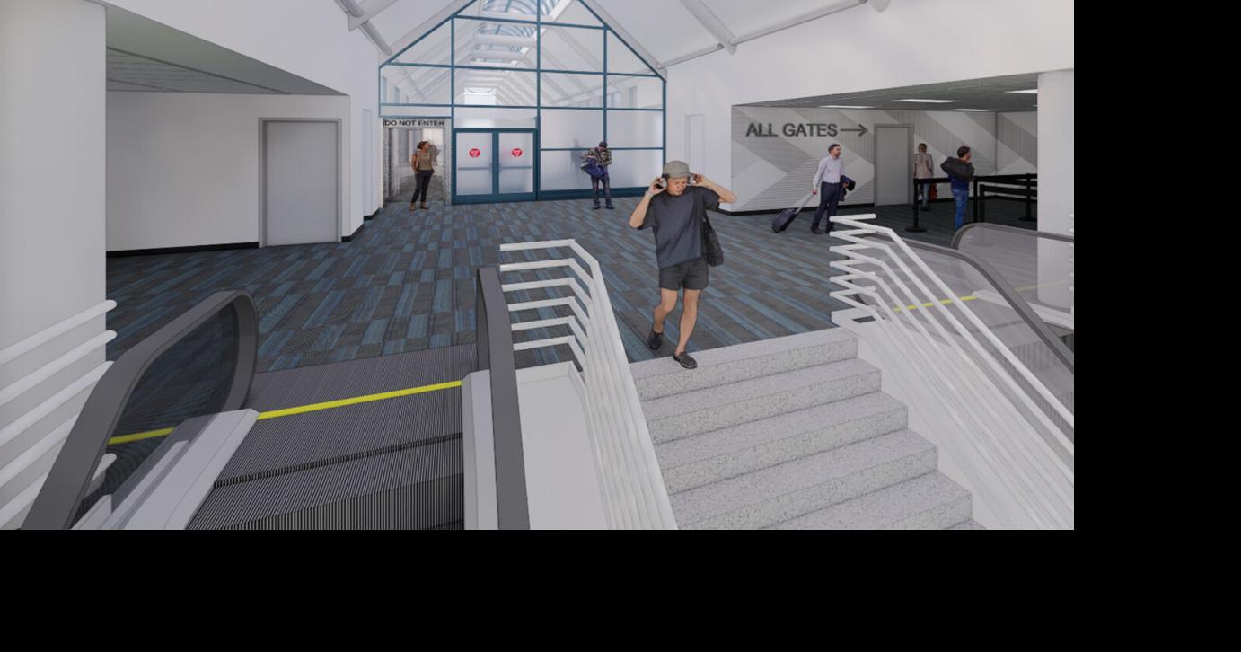 New security-checkpoint area under construction at Willard Airport ...