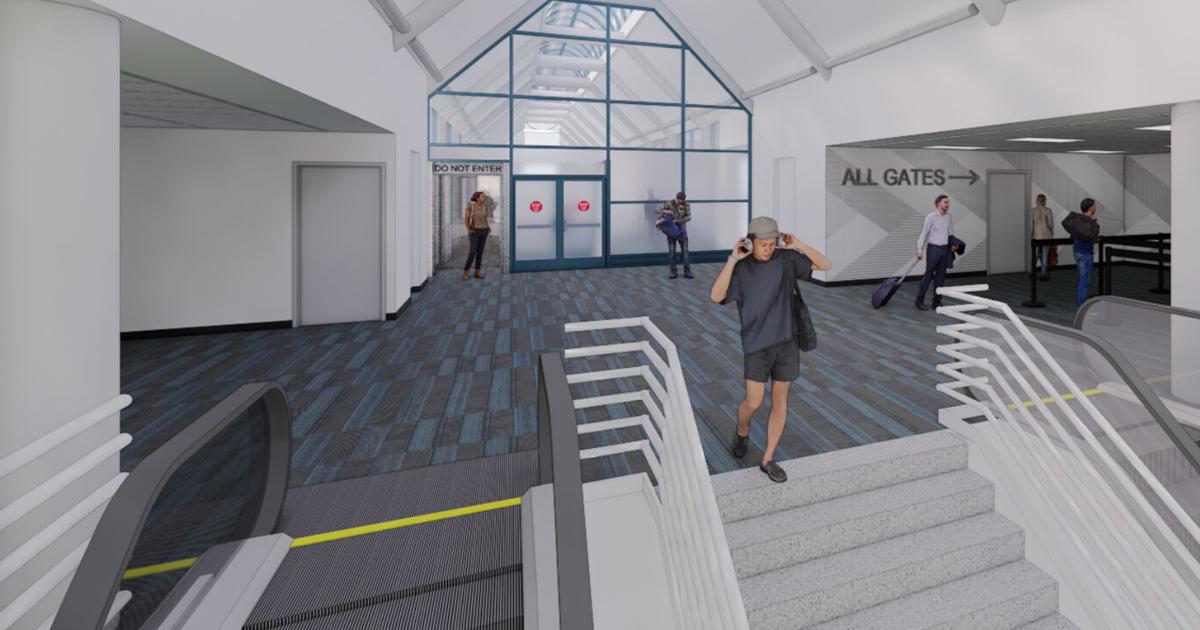 Checkpoint Area Image New security-checkpoint area under construction at Willard Airport ...