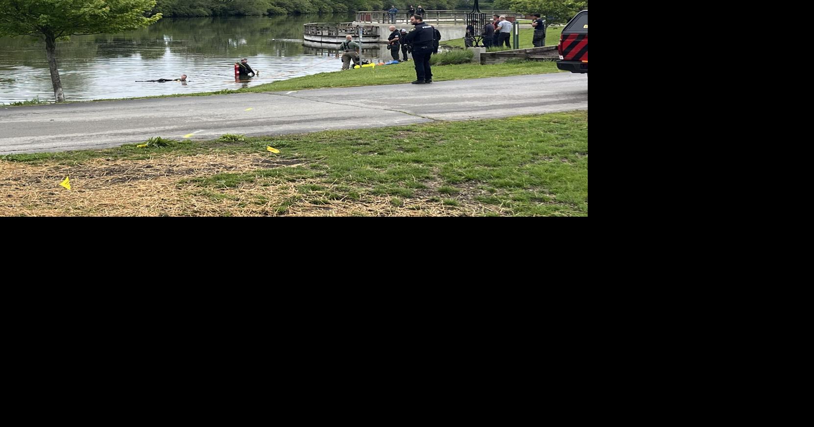 Submerged vehicle at Kaufman Lake