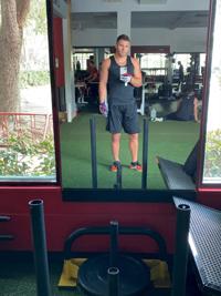 Mike Epstein working out