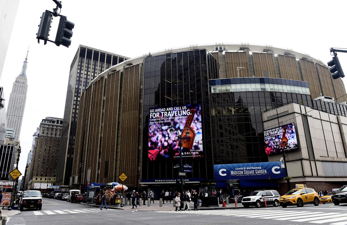 Madison Square Garden, Entrance New York City Editorial Image