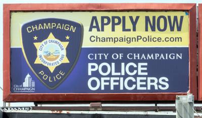Champaign police billboard