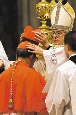 Pope gives prestigious red hats to 5 new cardinals