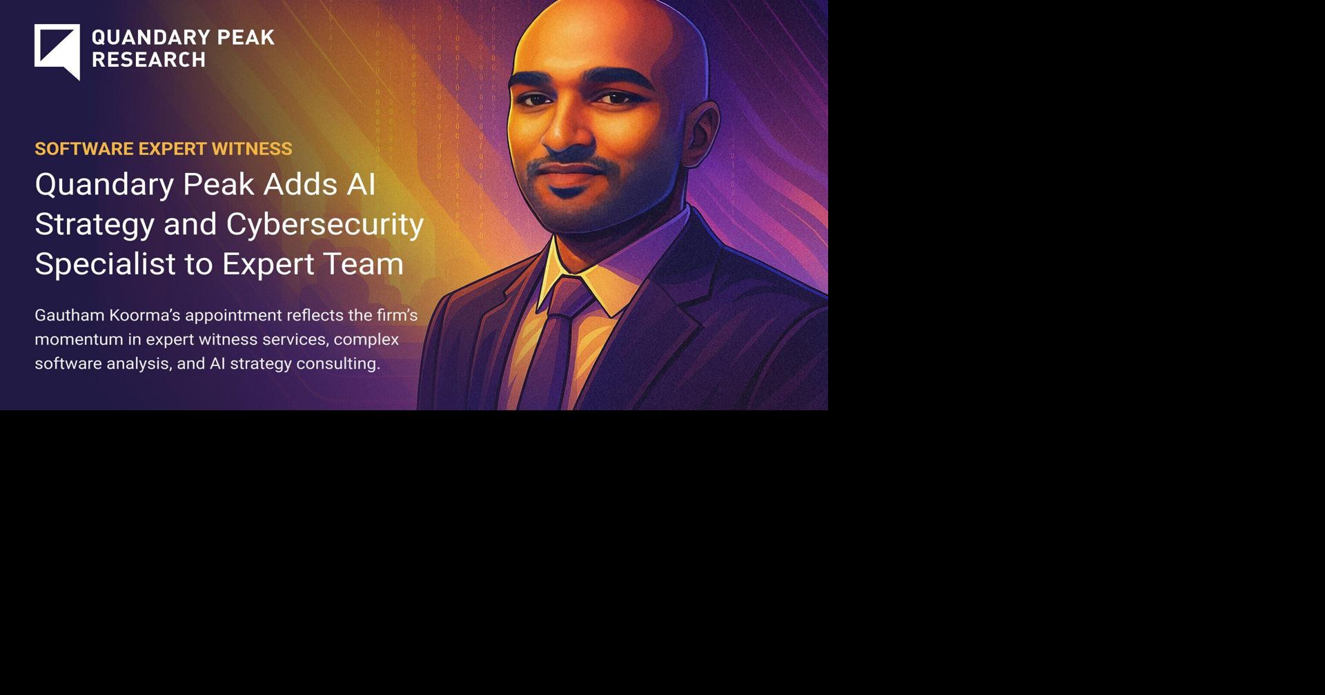 Quandary Peak Adds AI Strategy and Cybersecurity Specialist to Expert Team