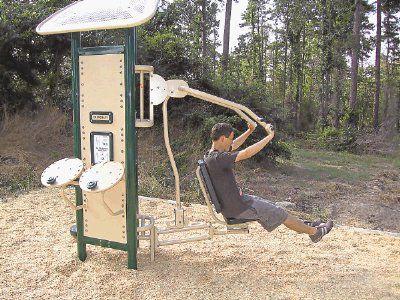 Visitors to the Linden City Park can get a full body workout by using the exercise  equipment at the, Local News