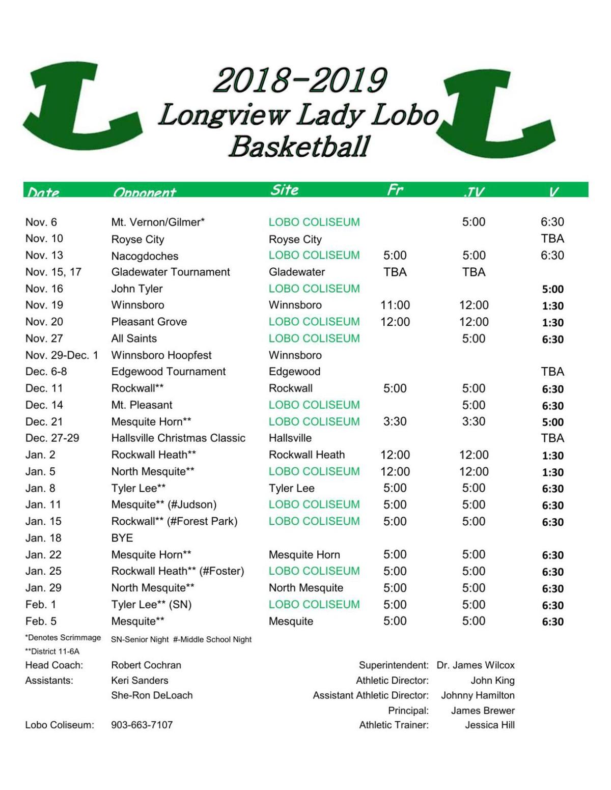 Insider Lobos Lady Lobos Announce Basketball Schedules Blogs