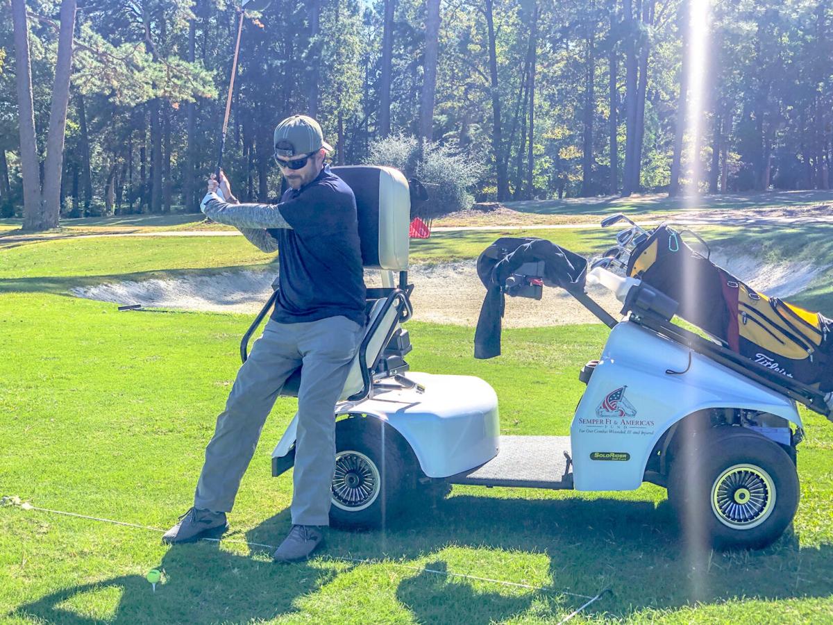 East Texas veteran battling muscular dystrophy uses golf as physical therapy, quality time with children