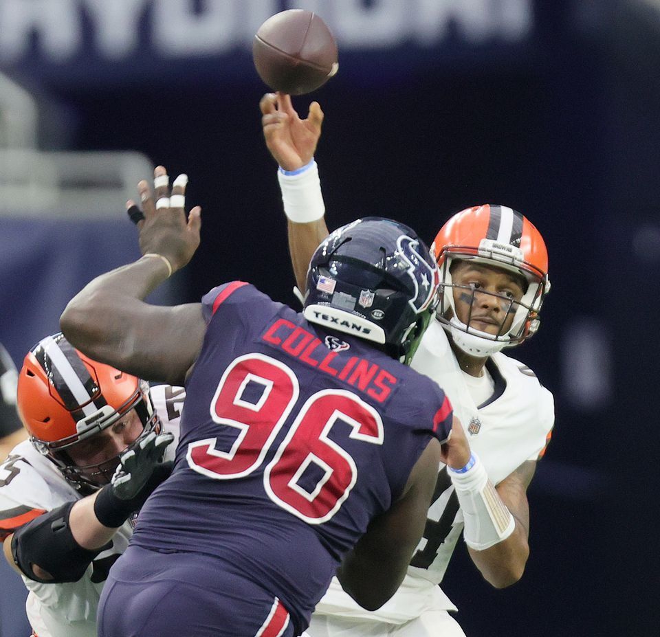 Deshaun Watson rusty in return, but Browns beat Texans 27-14