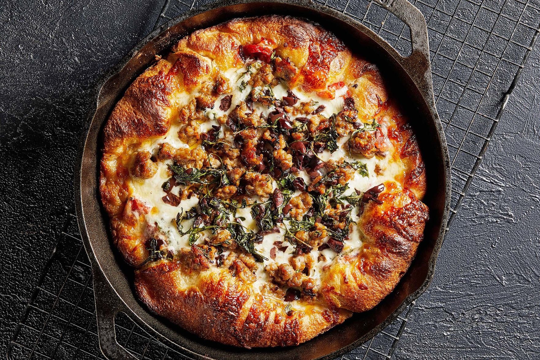 Italian Cast Iron Skillet Recipes Cast iron skillet pizza delivers the crunchy crust we 