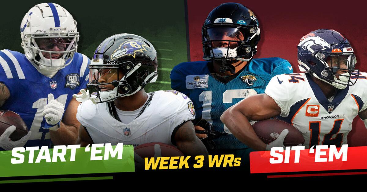 Fantasy Football Week 9 Start 'Em & Sit 'Em: Wide receivers 