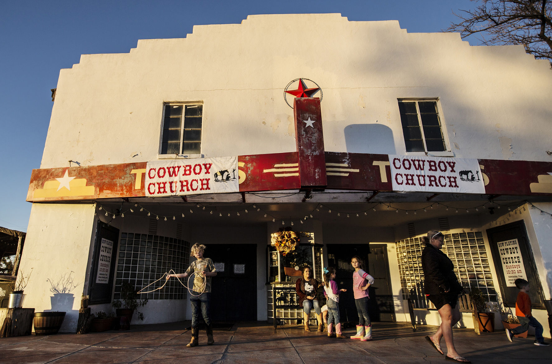 Cowboy church in West Texas town of Bronte welcomes all