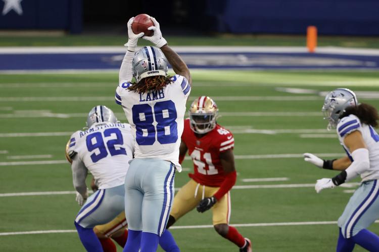 Pollard scores 2 with Elliott out, Cowboys beat 49ers 41-33