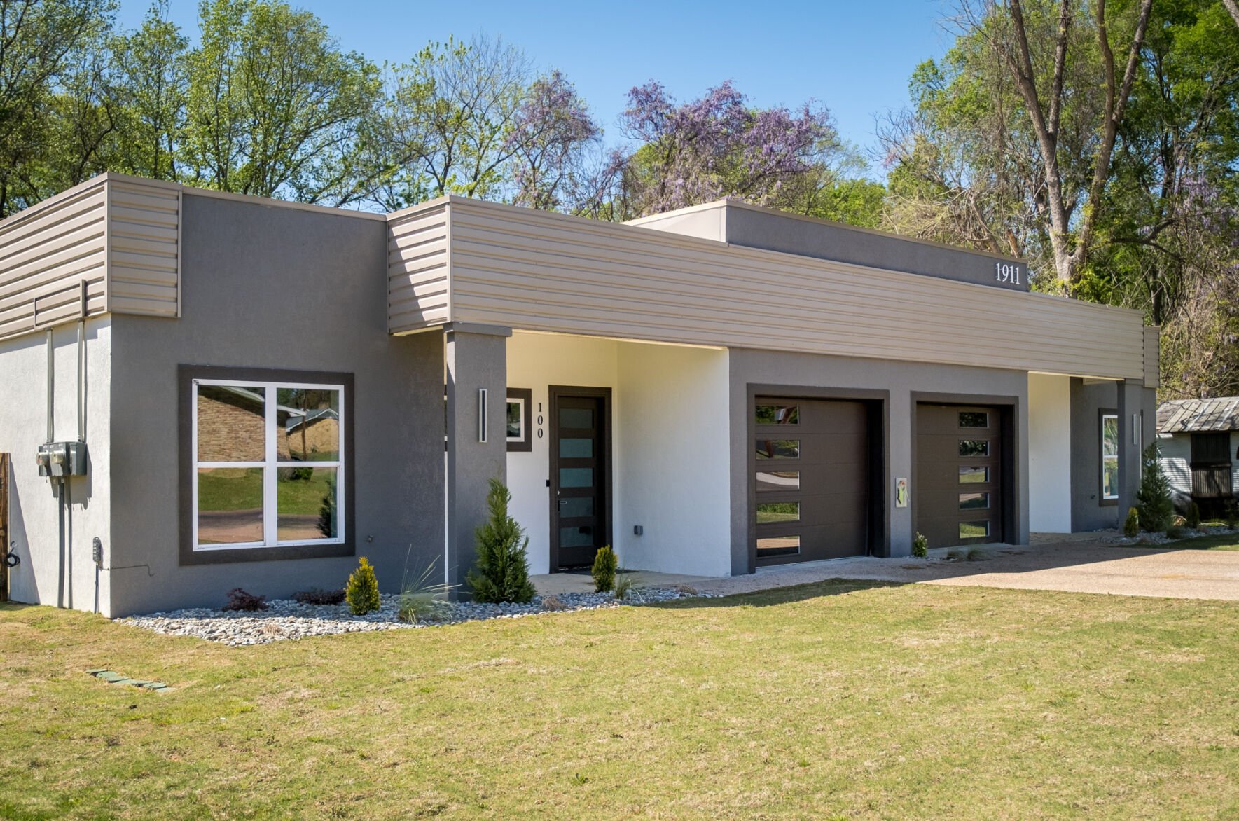 Concrete store block homes