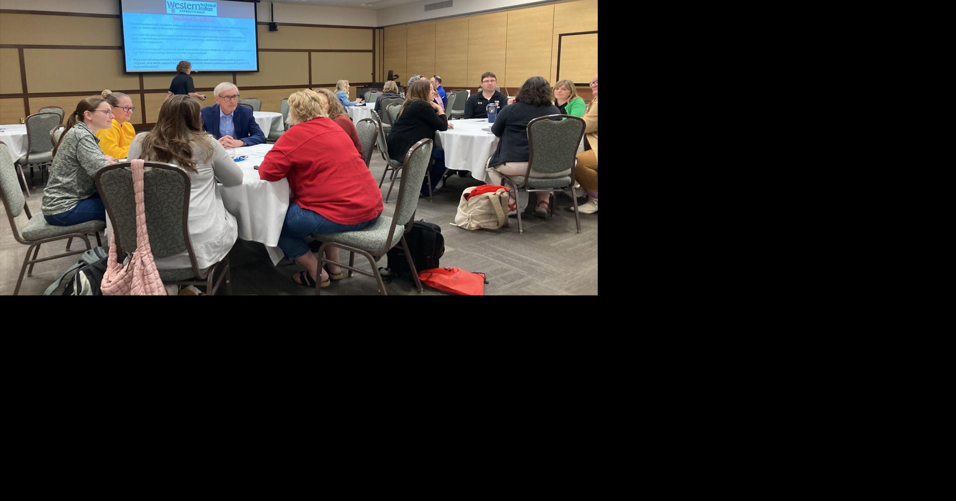 Governor Evers promotes apprenticeship programs at Western Technical College workshop