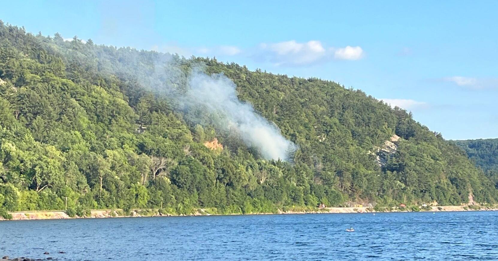 Small wildfire at Devil's Lake State Park caused by fireworks, DNR says - Vimarsana News