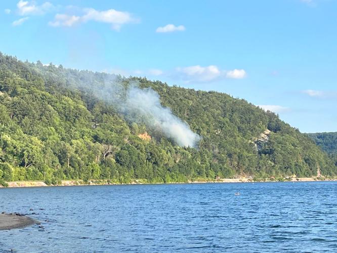 Small wildfire at Devil's Lake State Park caused by fireworks, DNR says