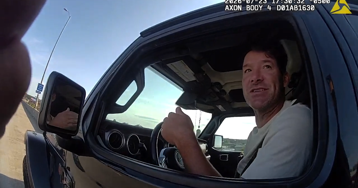 Body camera video shows Tony Romo's Milwaukee arrest and sobriety test By Stephen Cohn, James Stratton Jul 29, 2026 Jul 29, 2026 Updated 4 mins ago