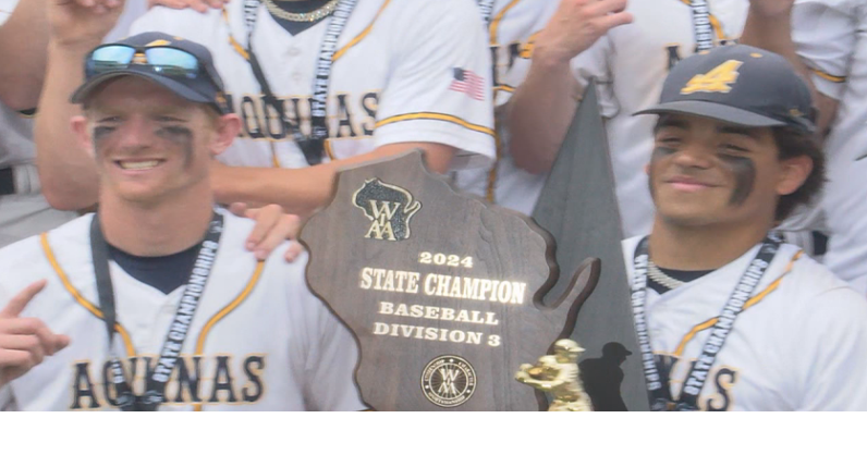 Aquinas baseball brings home state title with 6-4 win