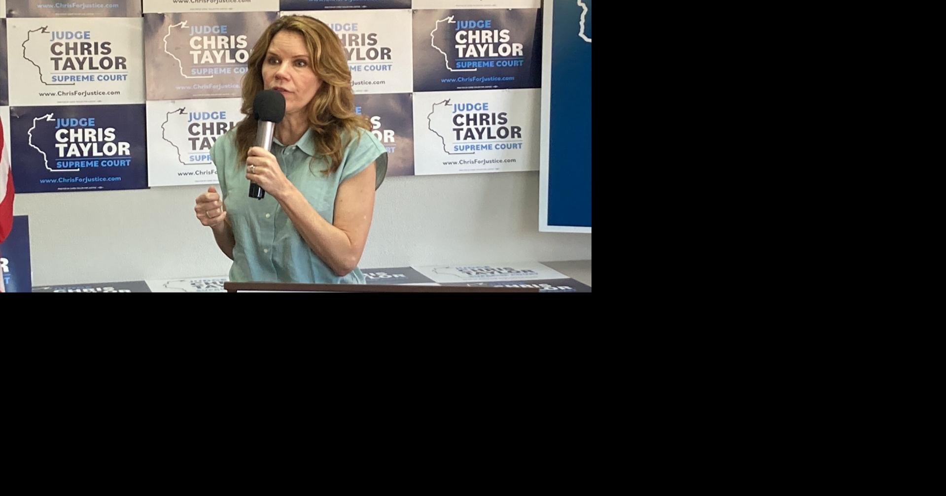 Wisconsin Supreme Court candidate Judge Chris Taylor campaigns in La Crosse