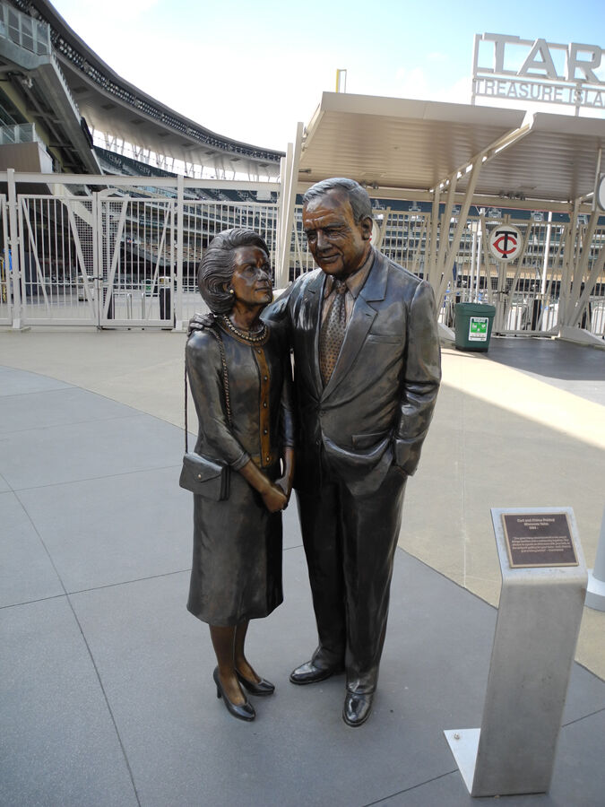 Harmon Killebrew Statue at Target Field Black and White Twin Cities