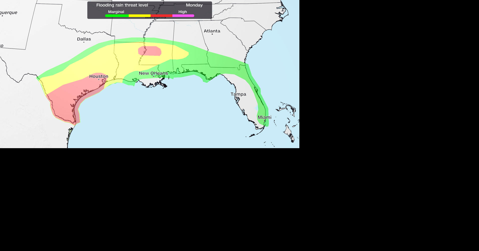 Tropical storm chances increase for major Gulf flood threat that has killed 1 in Texas