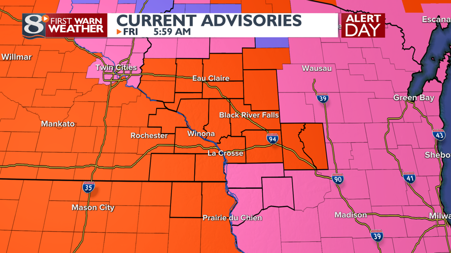 FIRST WARN FORECAST Alert Days remain for today & Saturday. Erik Dean