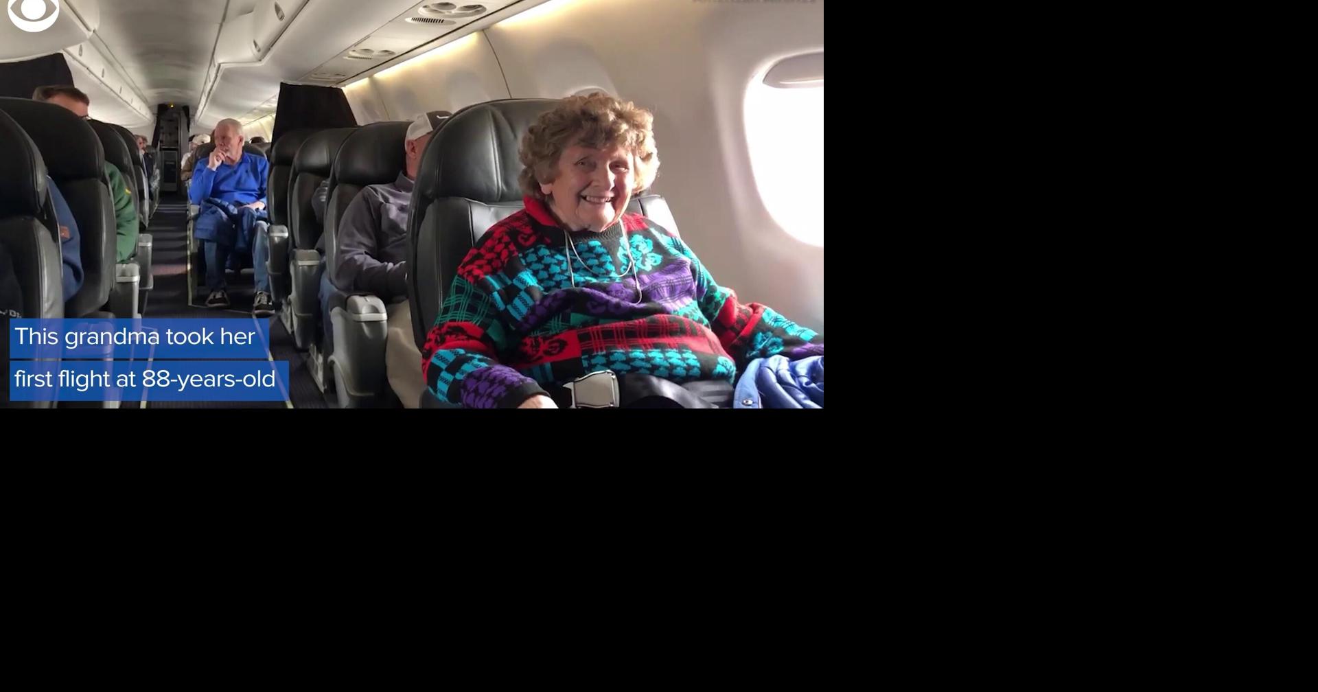 Pilot gives his 88-year-old grandmother her first flight out of La ...