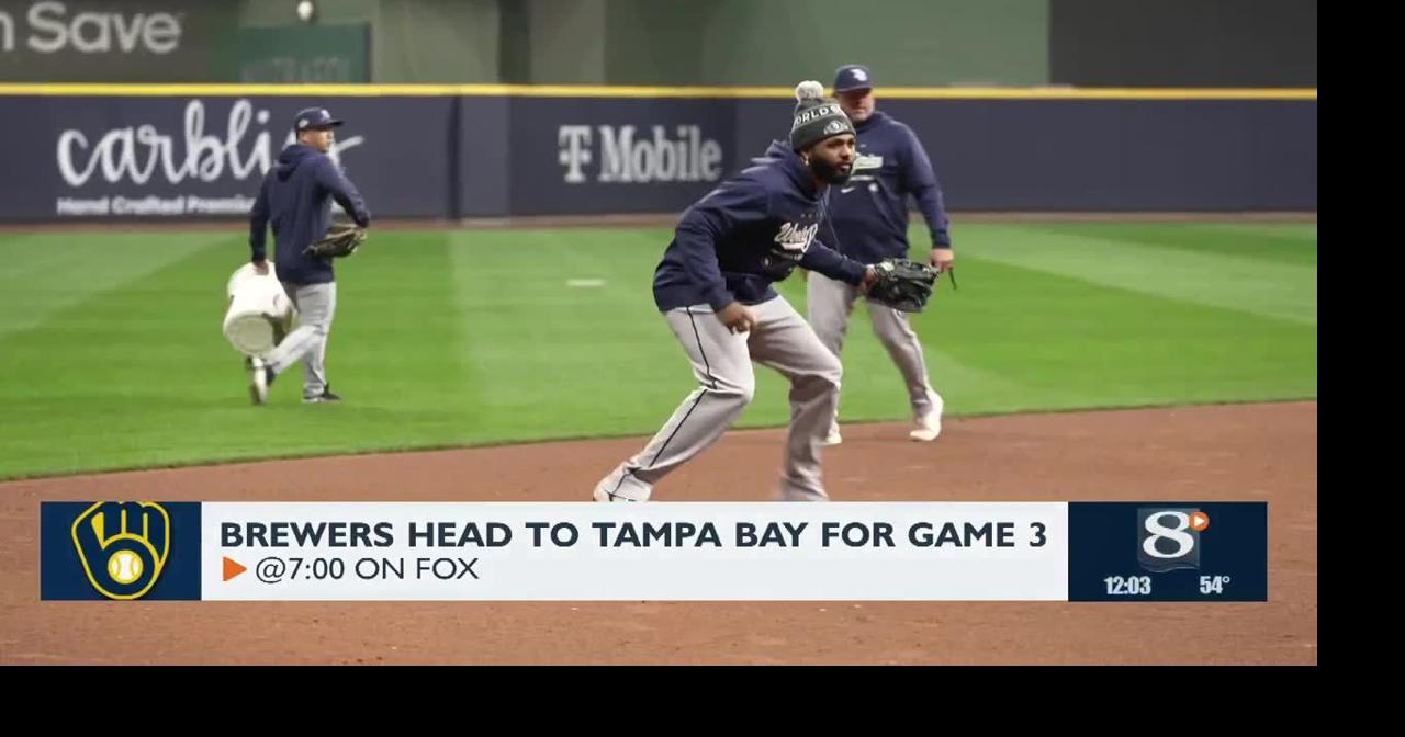 Brewers head to Tampa for Game 3 Monday | News | news8000.com