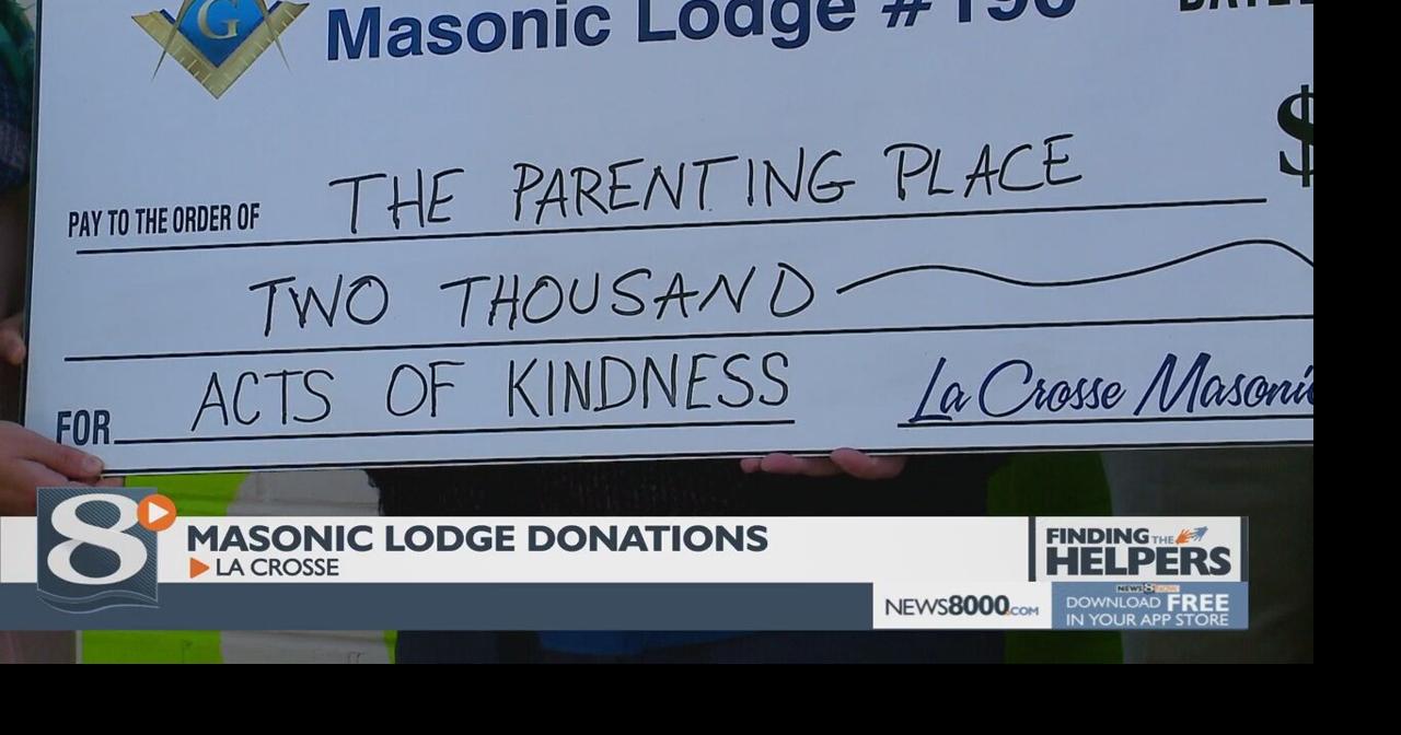 La Crosse Masons hand out donations to local organizations La Crosse