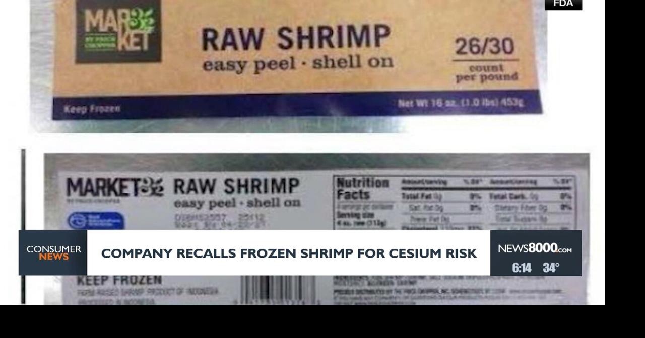 Consumer headlines: Company recalls frozen shrimp for cesium risk