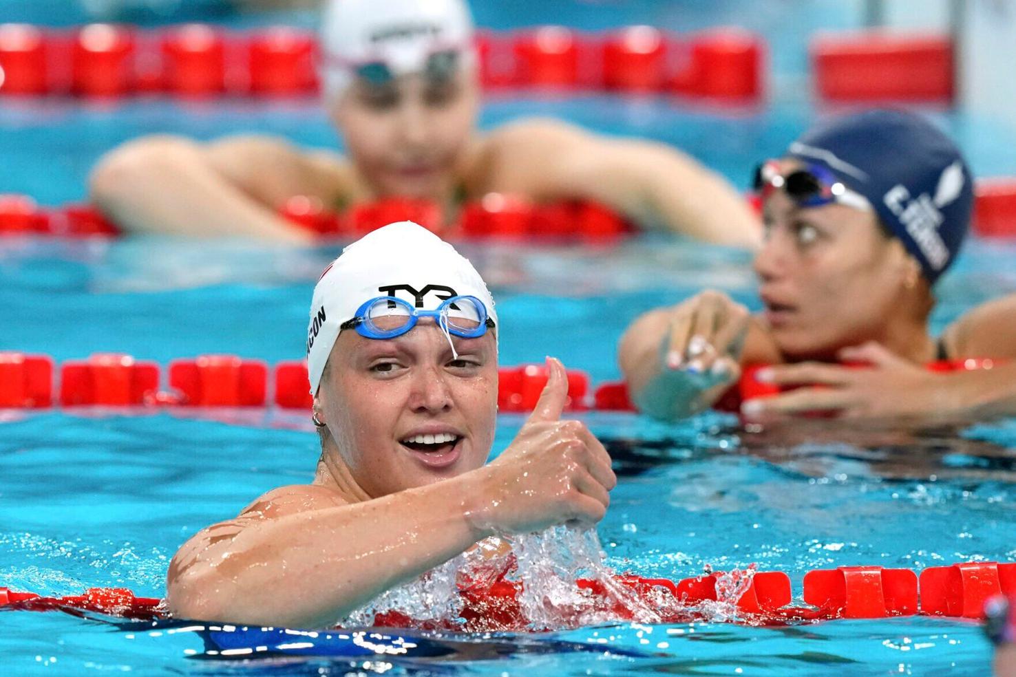 UW swimmer sets top time in Olympic 200meter backstroke semifinals