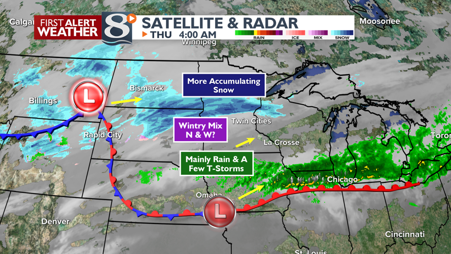 Periods Of Rain Today With A Few T-Storms Possible | | news8000.com