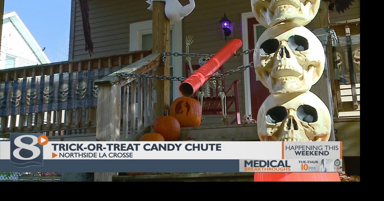 La Crosse Northside resident builds candy chute for safe trickor