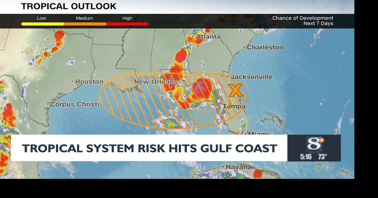 Tropical system risks hits gulf coast | News | news8000.com