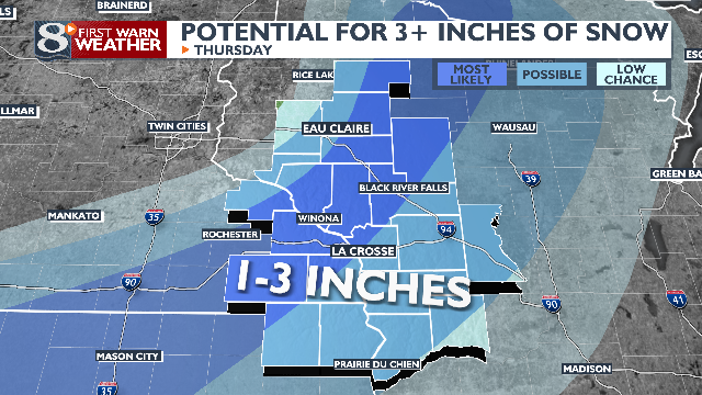 A cold to near seasonal roller coaster with snow and breezy winds ...