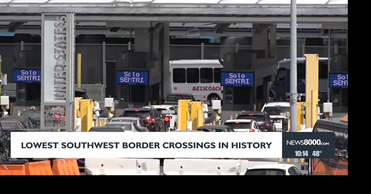 New report shows southern border crossings at lowest in history | News ...