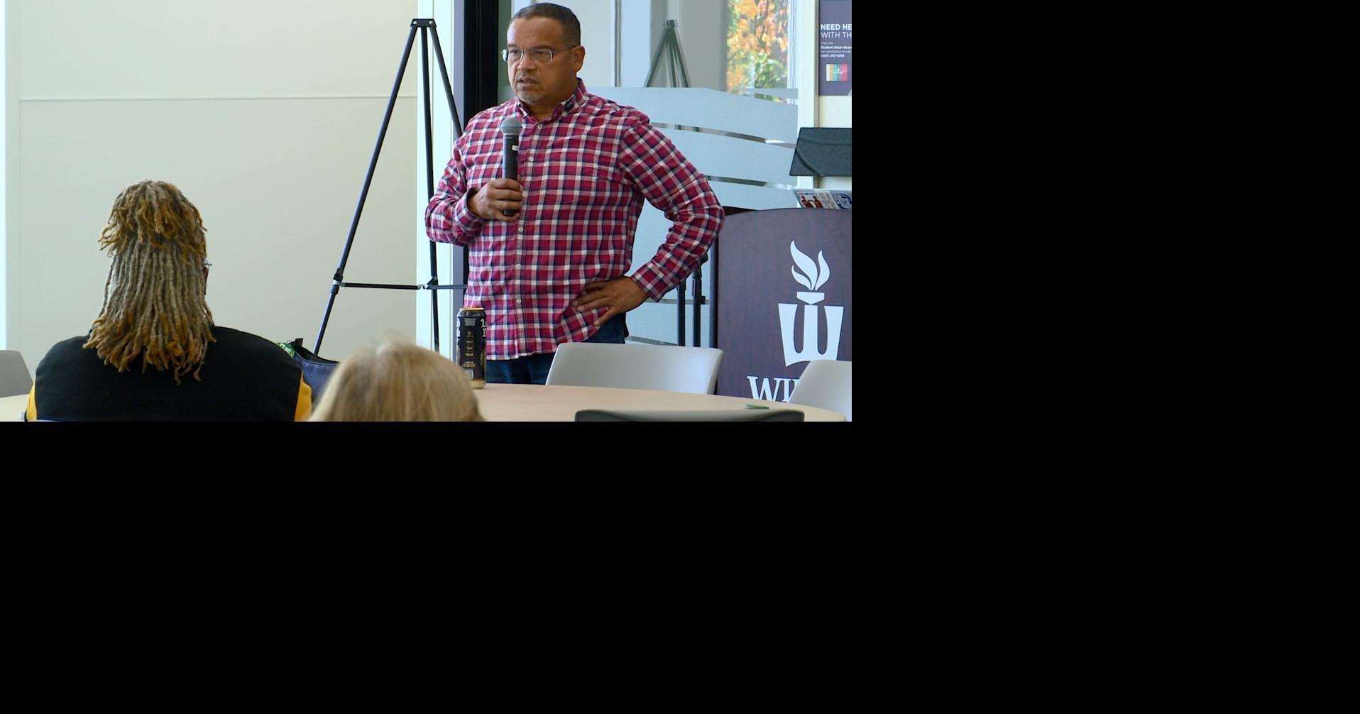 Minnesota AG Keith Ellison campaigns in Winona