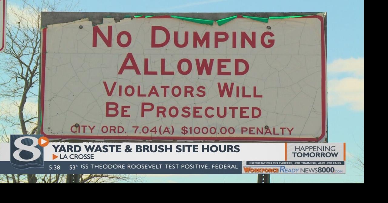 Isle La Plume Brush & Yard Waste Site hours to change starting Monday