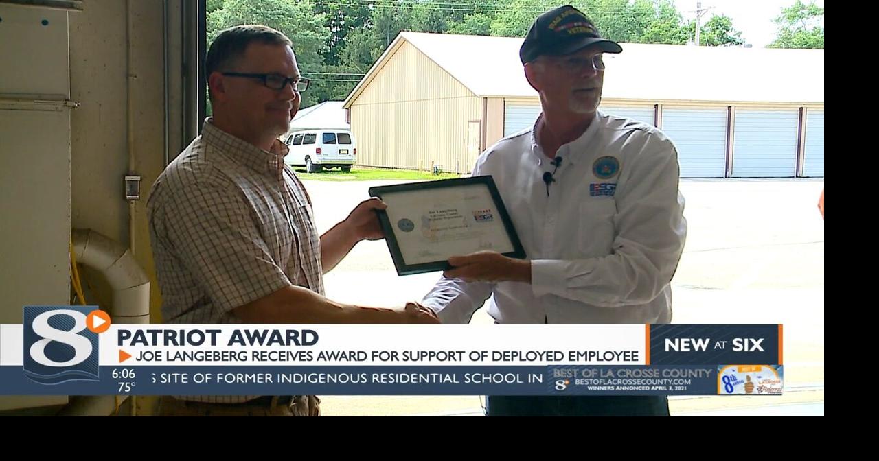 La Crosse County Highway Department employee receives Patriot Award