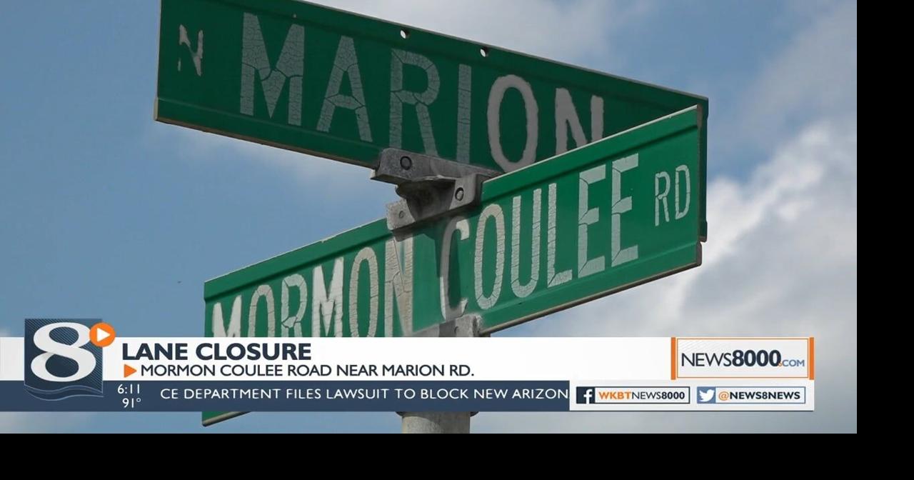 Lane closure starts Wednesday on Mormon Coulee Road in La Crosse La
