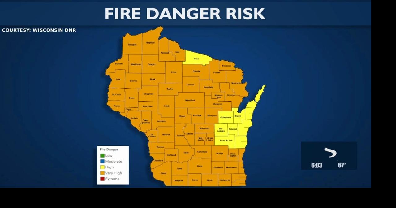 High fire risk throughout Wisconsin